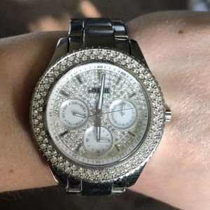 Silver Fossil watch
